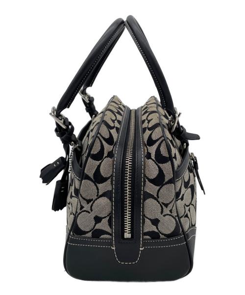 COACH（コーチ）COACH (コーチ) ハンドバッグ ブラック×ベージュの古着・服飾アイテム