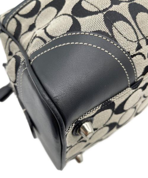 COACH（コーチ）COACH (コーチ) ハンドバッグ ブラック×ベージュの古着・服飾アイテム