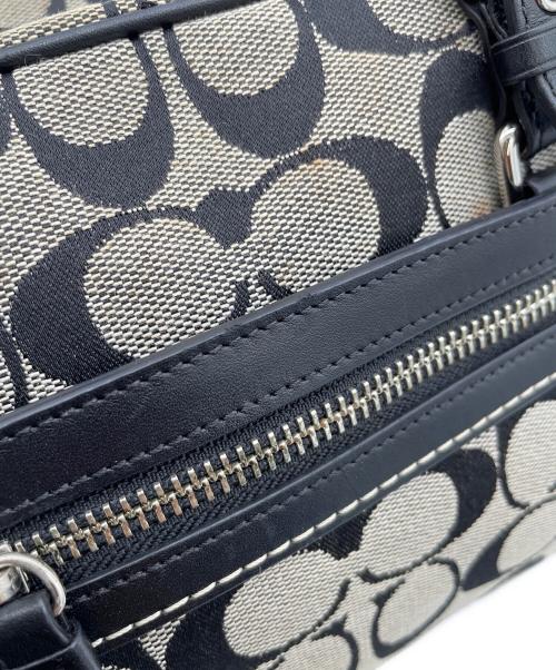 COACH（コーチ）COACH (コーチ) ハンドバッグ ブラック×ベージュの古着・服飾アイテム