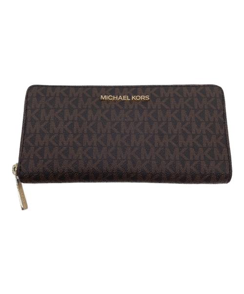 MICHAEL KORS（マイケルコース）MICHAEL KORS (マイケルコース) 長財布 ブラウンの古着・服飾アイテム