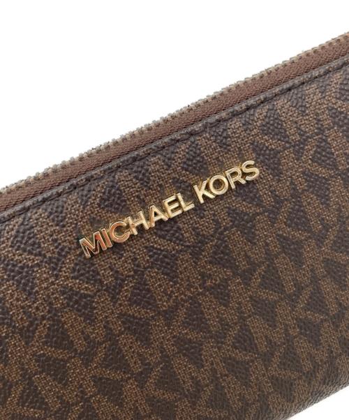 MICHAEL KORS（マイケルコース）MICHAEL KORS (マイケルコース) 長財布 ブラウンの古着・服飾アイテム