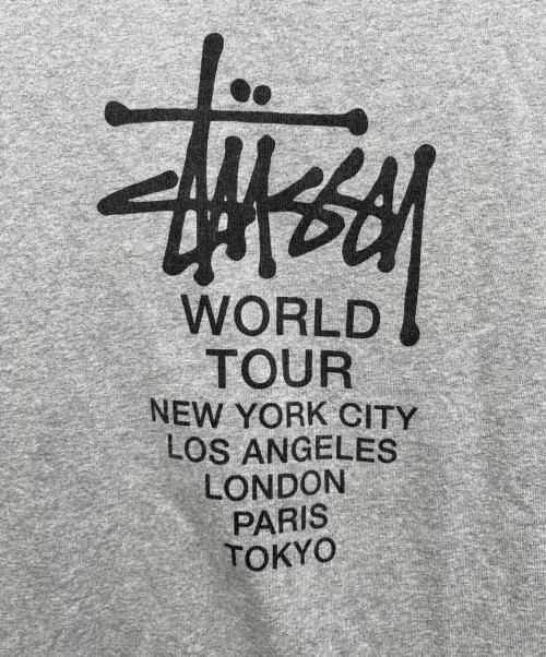Champion（チャンピオン）Champion (チャンピオン) stussy (ステューシー) 半袖カットソー グレー サイズ:MEDIUMの古着・服飾アイテム