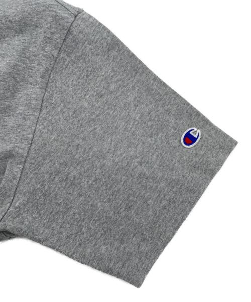 Champion（チャンピオン）Champion (チャンピオン) stussy (ステューシー) 半袖カットソー グレー サイズ:MEDIUMの古着・服飾アイテム