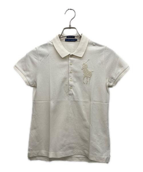 THE SKINNY POLO RALPH LAUREN（ザ スキニーポロ ラルフローレン）THE SKINNY POLO RALPH LAUREN (ザ スキニーポロ ラルフローレン) ポロシャツ ホワイト サイズ:Lの古着・服飾アイテム