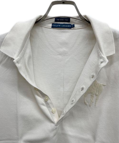 THE SKINNY POLO RALPH LAUREN（ザ スキニーポロ ラルフローレン）THE SKINNY POLO RALPH LAUREN (ザ スキニーポロ ラルフローレン) ポロシャツ ホワイト サイズ:Lの古着・服飾アイテム