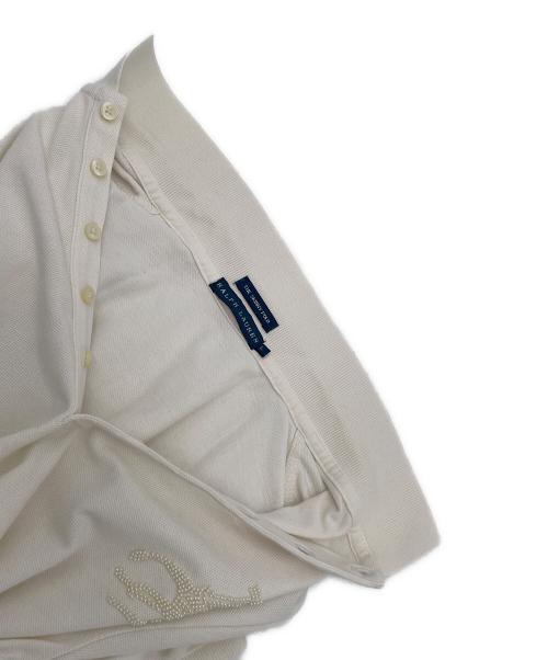 THE SKINNY POLO RALPH LAUREN（ザ スキニーポロ ラルフローレン）THE SKINNY POLO RALPH LAUREN (ザ スキニーポロ ラルフローレン) ポロシャツ ホワイト サイズ:Lの古着・服飾アイテム