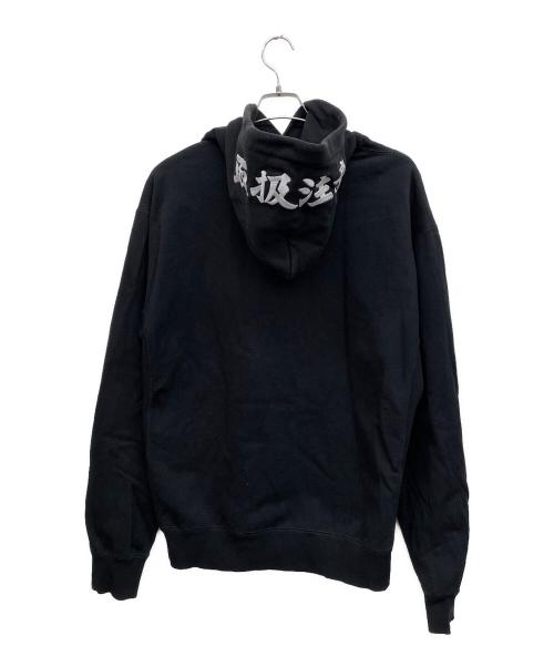 BlackEyePatch（ブラックアイパッチ）BlackEyePatch (ブラックアイパッチ) プルオーバーパーカー ブラック サイズ:Lの古着・服飾アイテム
