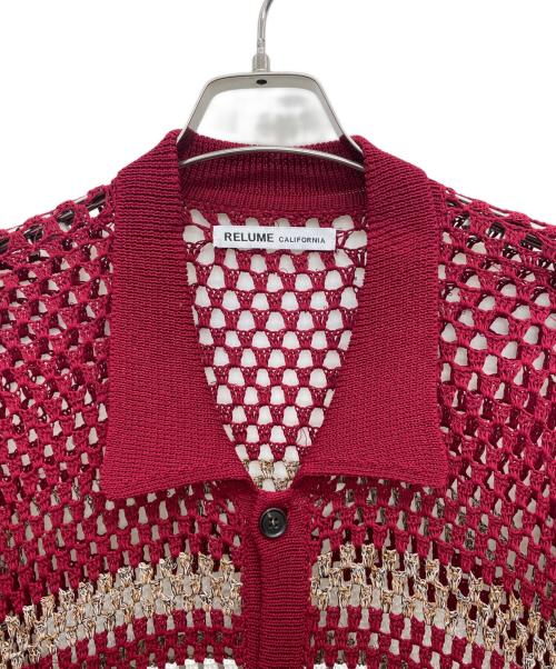 JOURNAL STANDARD relume（ジャーナルスタンダード レリューム）JOURNAL STANDARD relume (ジャーナルスタンダード レリューム) 半袖ニット レッド サイズ:Mの古着・服飾アイテム