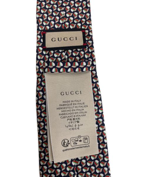 GUCCI（グッチ）GUCCI (グッチ) ネクタイ ネイビー サイズ:サイズ表記無しの古着・服飾アイテム