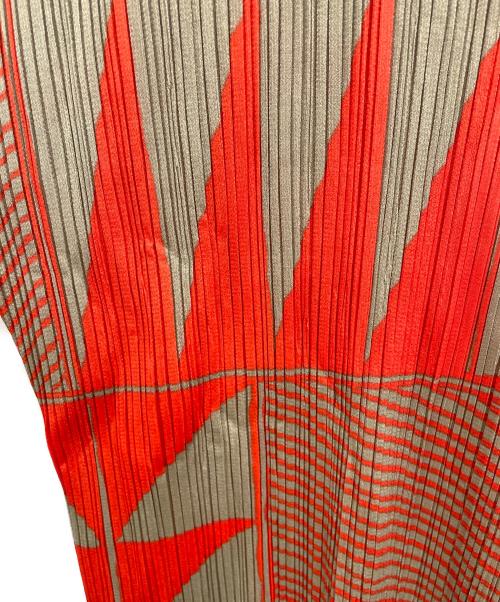 PLEATS PLEASE（プリーツプリーズ）PLEATS PLEASE (プリーツプリーズ) 半袖ブラウス オレンジ サイズ:4の古着・服飾アイテム