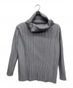PLEATS PLEASEプリーツプリーズ）の古着「長袖ブラウス」｜グレー