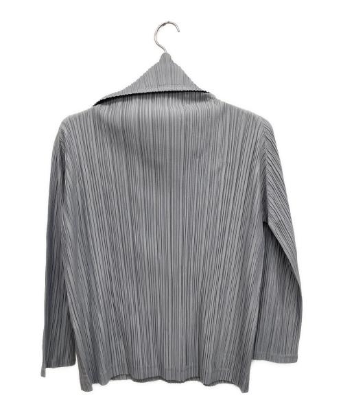 PLEATS PLEASE（プリーツプリーズ）PLEATS PLEASE (プリーツプリーズ) 長袖ブラウス グレー サイズ:3の古着・服飾アイテム