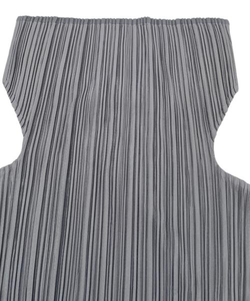 PLEATS PLEASE（プリーツプリーズ）PLEATS PLEASE (プリーツプリーズ) 長袖ブラウス グレー サイズ:3の古着・服飾アイテム