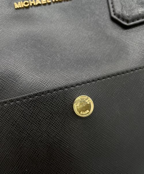 MICHAEL KORS（マイケルコース）MICHAEL KORS (マイケルコース) 2WAYハンドバッグ ブラックの古着・服飾アイテム
