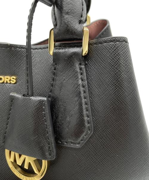 MICHAEL KORS（マイケルコース）MICHAEL KORS (マイケルコース) 2WAYハンドバッグ ブラックの古着・服飾アイテム