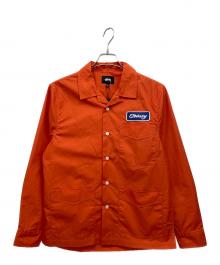 stussy（ステューシー）の古着「長袖シャツ」｜オレンジ