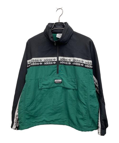 adidas（アディダス）adidas (アディダス) ハーフジップジャケット グリーン サイズ:Sの古着・服飾アイテム