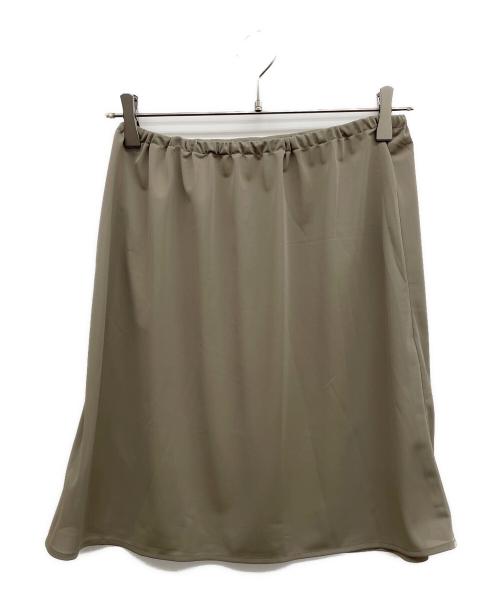 Spick and Span（スピック＆スパン）Spick and Span (スピック＆スパン) ウォッシャブルキュプラフレアスカート グレー サイズ:038の古着・服飾アイテム