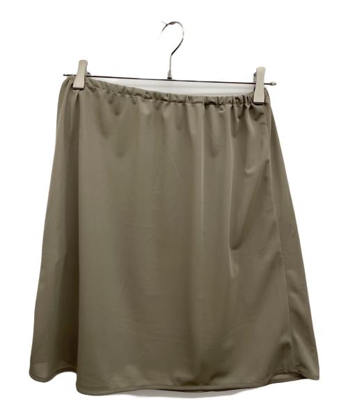 Spick and Span（スピック＆スパン）Spick and Span (スピック＆スパン) ウォッシャブルキュプラフレアスカート グレー サイズ:038の古着・服飾アイテム