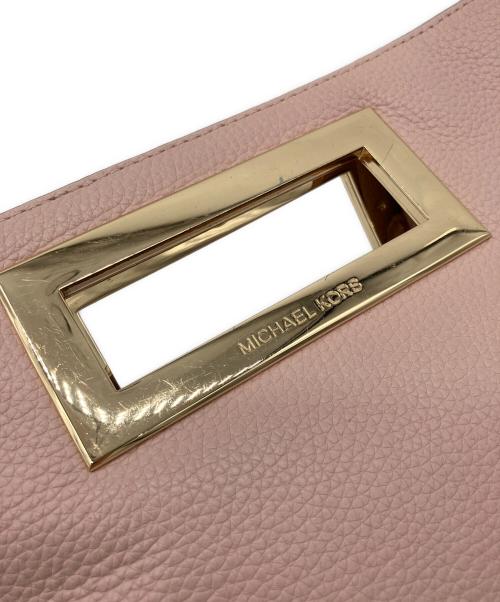 MICHAEL KORS（マイケルコース）MICHAEL KORS (マイケルコース) クラッチバッグ ピンクの古着・服飾アイテム