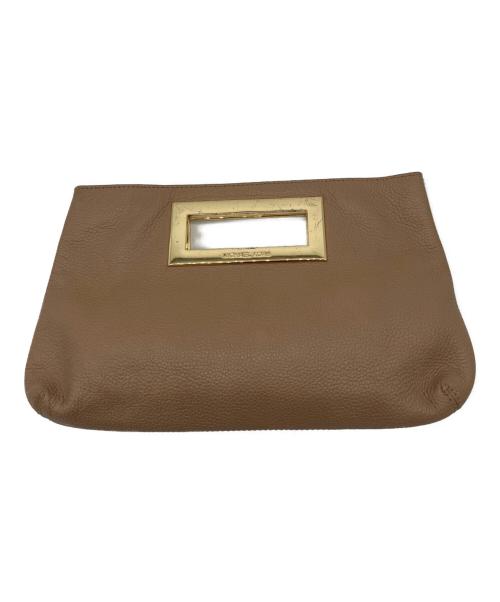 MICHAEL KORS（マイケルコース）MICHAEL KORS (マイケルコース) クラッチバッグ ブラウンの古着・服飾アイテム