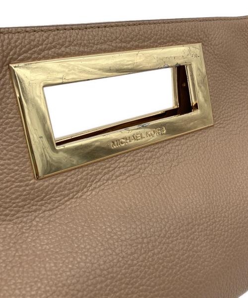 MICHAEL KORS（マイケルコース）MICHAEL KORS (マイケルコース) クラッチバッグ ブラウンの古着・服飾アイテム