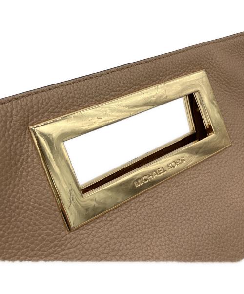 MICHAEL KORS（マイケルコース）MICHAEL KORS (マイケルコース) クラッチバッグ ブラウンの古着・服飾アイテム