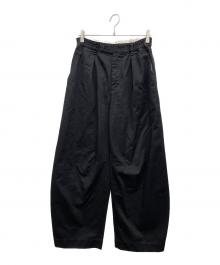 PUBLIC TOKYO（パブリックトウキョウ）の古着「PUBLIC CHINOS バレルレッグイージー　パンツ」｜ブラック