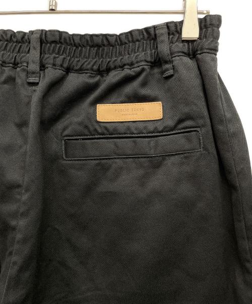 PUBLIC TOKYO（パブリックトウキョウ）PUBLIC TOKYO (パブリックトウキョウ) PUBLIC CHINOS バレルレッグイージー　パンツ ブラック サイズ:3の古着・服飾アイテム