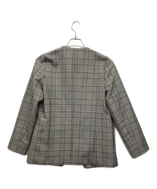 Demi-Luxe Beams（デミルクス ビームス）Demi-Luxe BEAMS (デミルクス ビームス) ノーカラージャケット グレー サイズ:38の古着・服飾アイテム