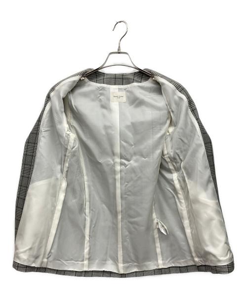 Demi-Luxe Beams（デミルクス ビームス）Demi-Luxe BEAMS (デミルクス ビームス) ノーカラージャケット グレー サイズ:38の古着・服飾アイテム