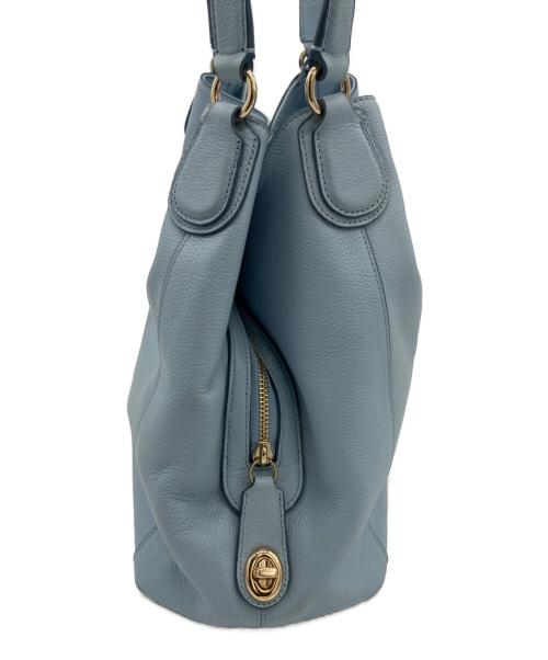COACH（コーチ）COACH (コーチ) ハンドバッグ スカイブルーの古着・服飾アイテム