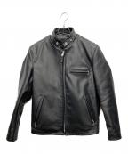 Schottショット）の古着「641RIDERS/641（ライダース）　シングルライダースジャケット」｜ブラック