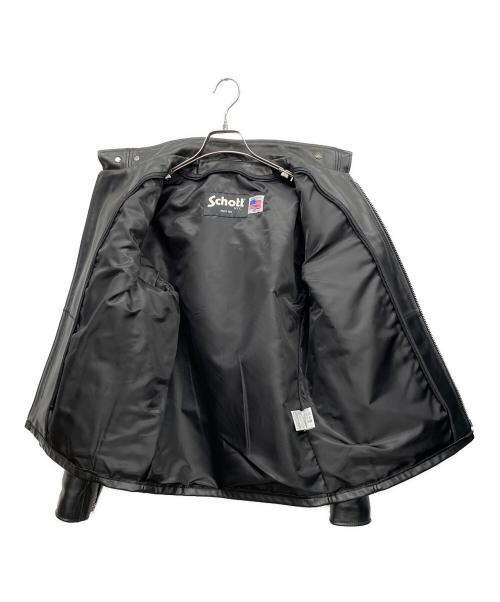 Schott（ショット）Schott (ショット) 641RIDERS/641（ライダース）　シングルライダースジャケット ブラック サイズ:40の古着・服飾アイテム