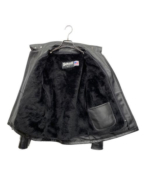 Schott（ショット）Schott (ショット) 641RIDERS/641（ライダース）　シングルライダースジャケット ブラック サイズ:40の古着・服飾アイテム