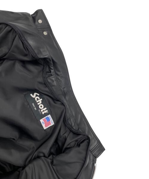 Schott（ショット）Schott (ショット) 641RIDERS/641（ライダース）　シングルライダースジャケット ブラック サイズ:40の古着・服飾アイテム