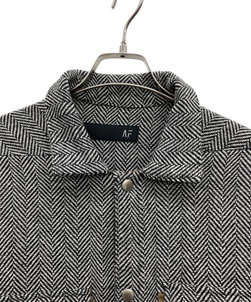 A.F ARTEFACT（エーエフ アーティファクト）A.F ARTEFACT (エーエフ アーティファクト) 別注HERRINGBONE WOOL BZ　ワークジャケット グレー サイズ:3の古着・服飾アイテム