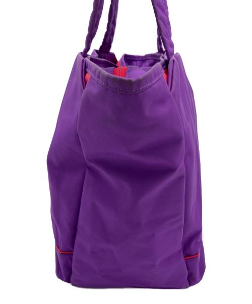 PORTER GIRL MOUSSE（ポーターガール ムース）PORTER GIRL MOUSSE (ポーターガール ムース) TOTE BAG(S)　トートバッグ パープル×レッドの古着・服飾アイテム