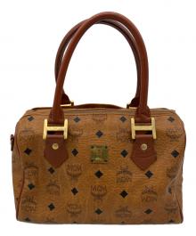MCM（エムシーエム）の古着「ミニボストンバッグ」｜ブラウン