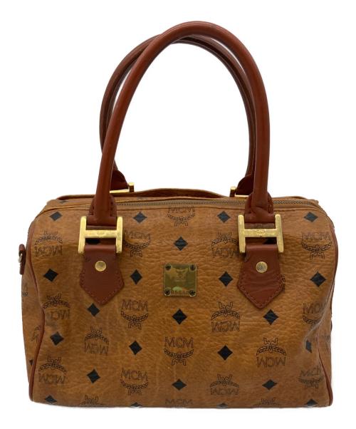 MCM（エムシーエム）MCM (エムシーエム) ミニボストンバッグ ブラウンの古着・服飾アイテム