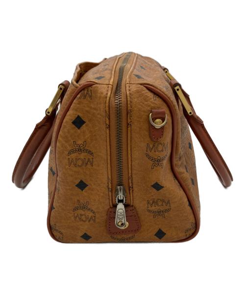 MCM（エムシーエム）MCM (エムシーエム) ミニボストンバッグ ブラウンの古着・服飾アイテム