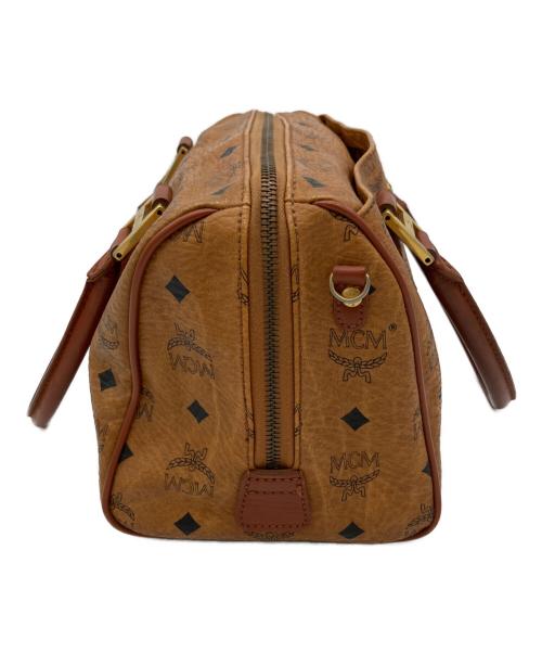MCM（エムシーエム）MCM (エムシーエム) ミニボストンバッグ ブラウンの古着・服飾アイテム