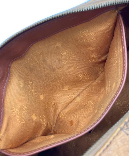 MCM（エムシーエム）MCM (エムシーエム) ミニボストンバッグ ブラウンの古着・服飾アイテム