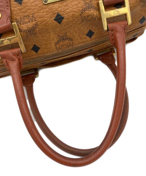 MCM（エムシーエム）MCM (エムシーエム) ミニボストンバッグ ブラウンの古着・服飾アイテム