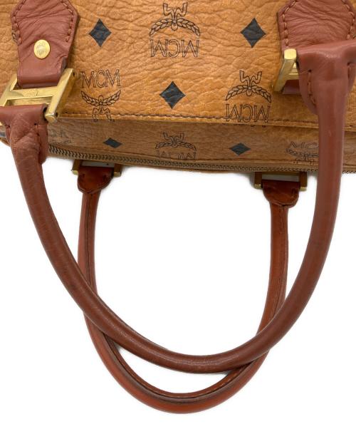 MCM（エムシーエム）MCM (エムシーエム) ミニボストンバッグ ブラウンの古着・服飾アイテム