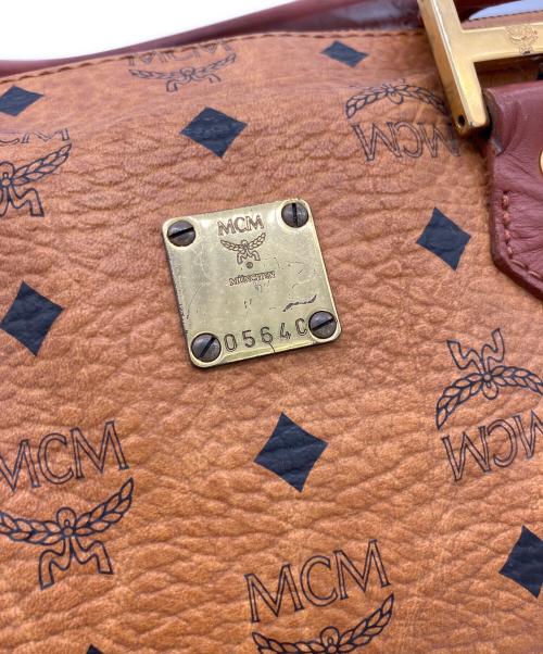 MCM（エムシーエム）MCM (エムシーエム) ミニボストンバッグ ブラウンの古着・服飾アイテム