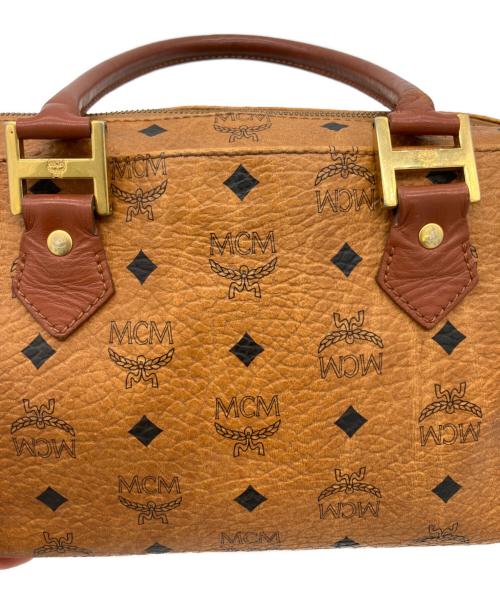 MCM（エムシーエム）MCM (エムシーエム) ミニボストンバッグ ブラウンの古着・服飾アイテム