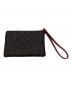 COACH (コーチ) コーナージップリストレット ポーチ ブラウン：3000円