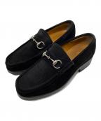 GUCCIグッチ）の古着「ホースビットローファー」｜ブラック