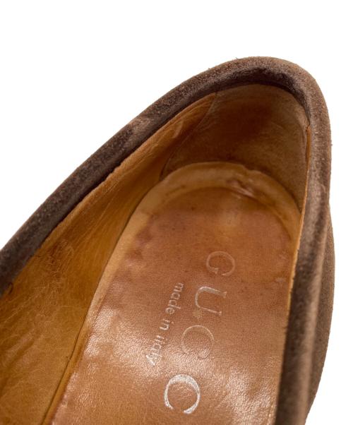 GUCCI（グッチ）GUCCI (グッチ) ホースビットローファー ブラウン サイズ:39の古着・服飾アイテム